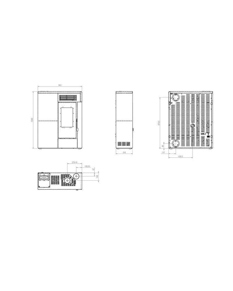 Pasillo Slim 13kW - Nevado